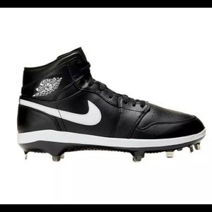 NEW  Jordan 1 Retro Mid Metal Baseball Cleats